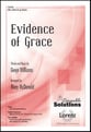 Evidence of Grace SATB choral sheet music cover